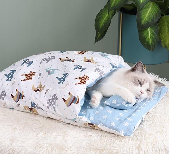 Vintersovsäck för katter – SnugKitty Frost Magic