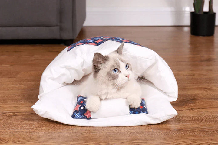 Vintersovsäck för katter – SnugKitty Frost Magic