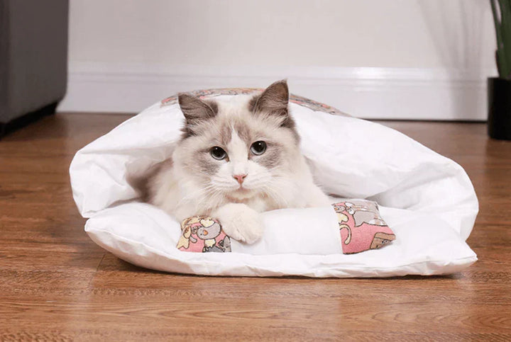 Vintersovsäck för katter – SnugKitty Frost Magic