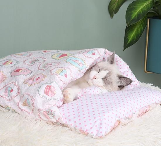 Vintersovsäck för katter – SnugKitty Frost Magic