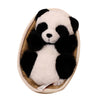 Pandagosedjur med löstagbar korg – mjuk fyllning & dekoration – 20 cm