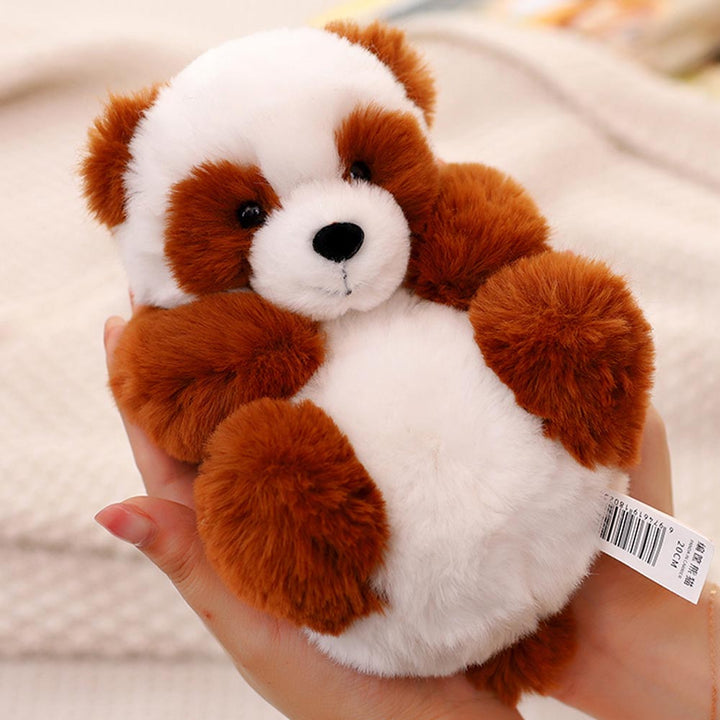 Pandagosedjur med löstagbar korg – mjuk fyllning & dekoration – 20 cm