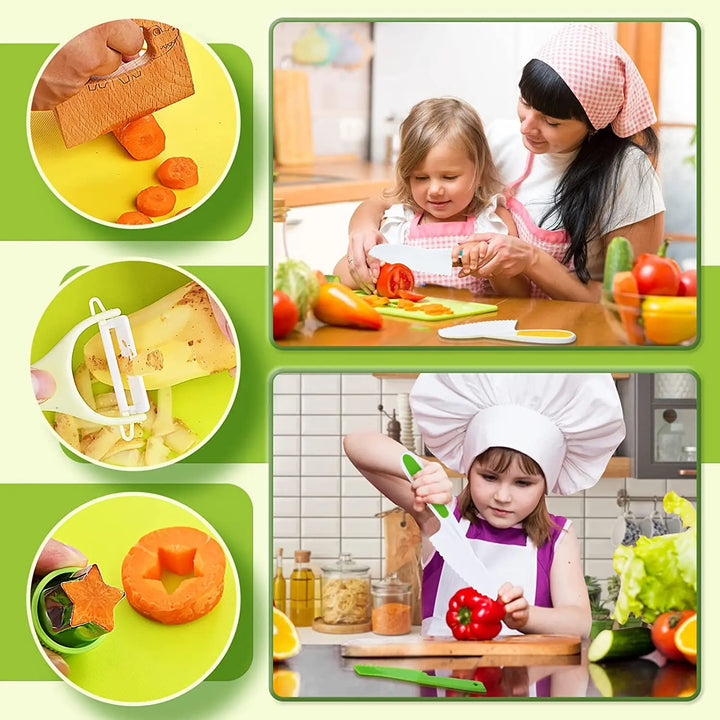 Junior Chef-set - Säkert köksset för barn | Säker skärning