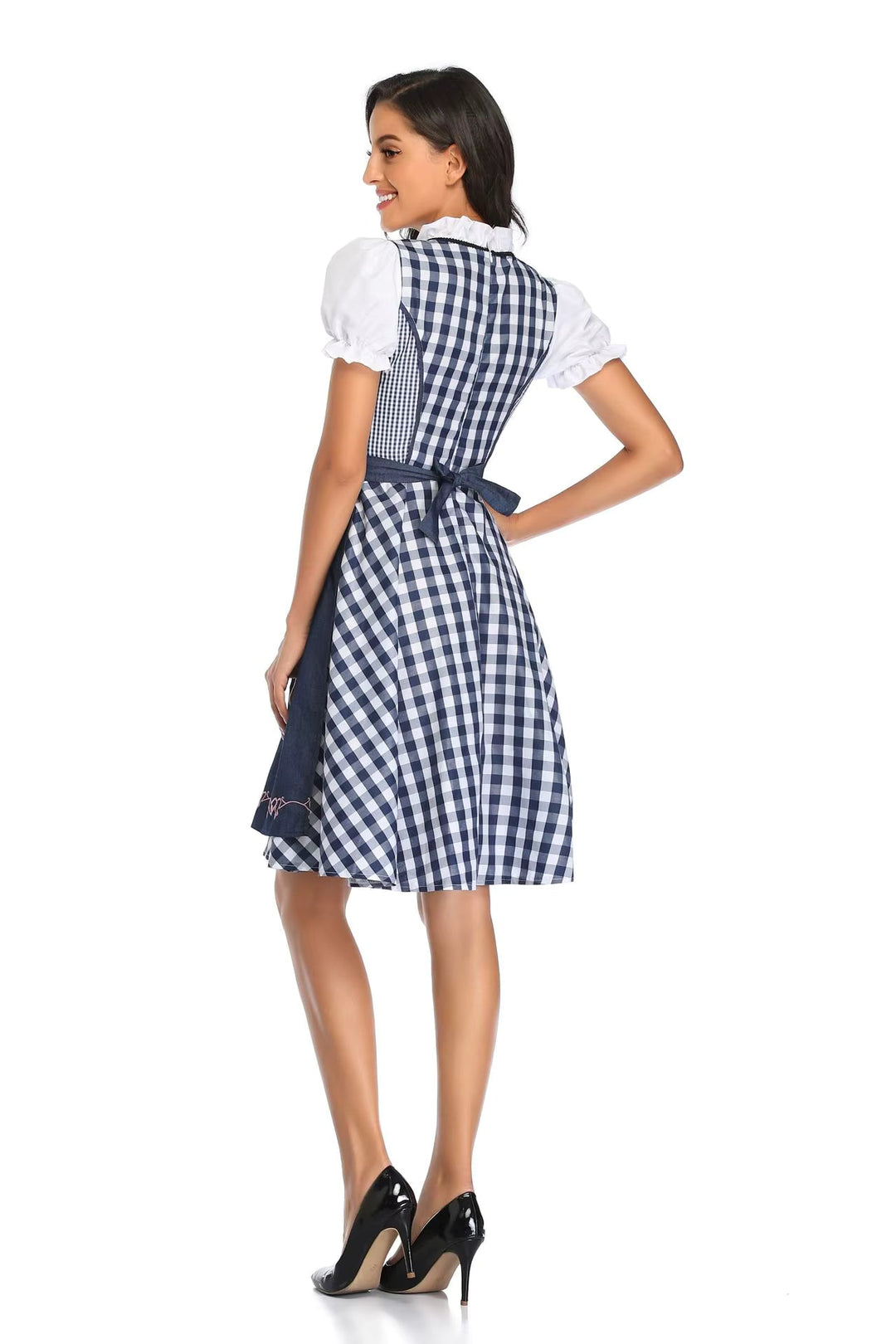 Klassiskt dirndlklänningsset för dam för Oktoberfest – traditionellt polyester