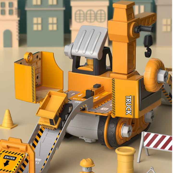 LittleBuilder lekset – Lastbil, grävmaskin & kran