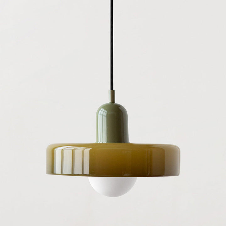Färgad taklampa – Bauhausstil – Konstnärlig design