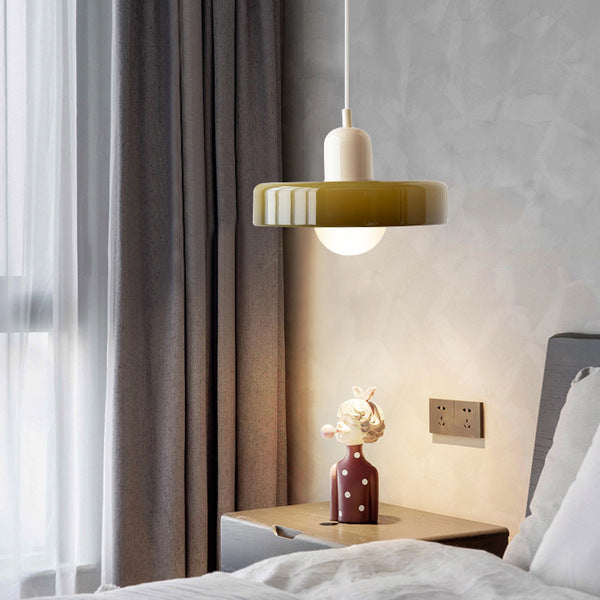 Färgad taklampa – Bauhausstil – Konstnärlig design