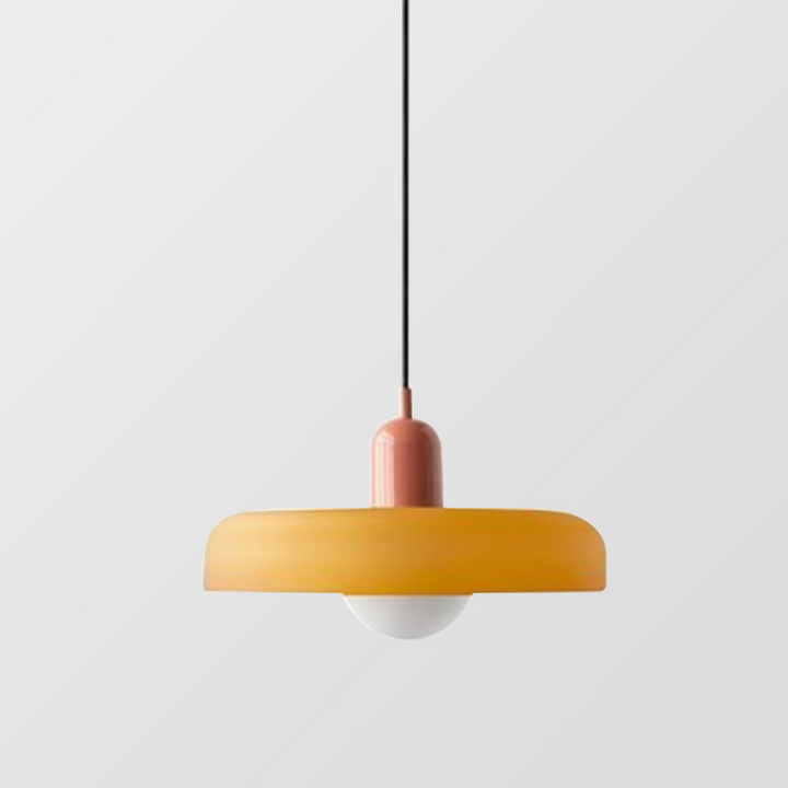 Färgad taklampa – Bauhausstil – Konstnärlig design