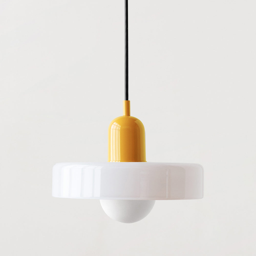 Färgad taklampa – Bauhausstil – Konstnärlig design