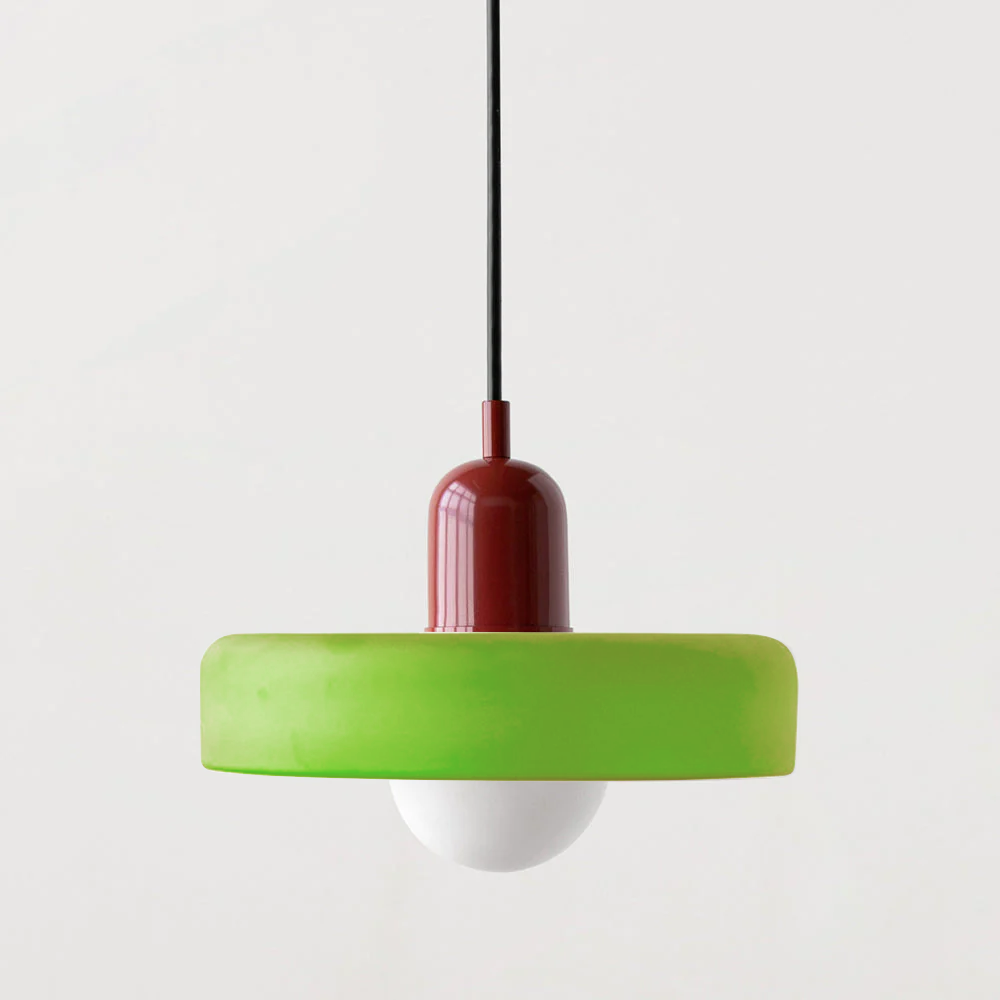 Färgad taklampa – Bauhausstil – Konstnärlig design