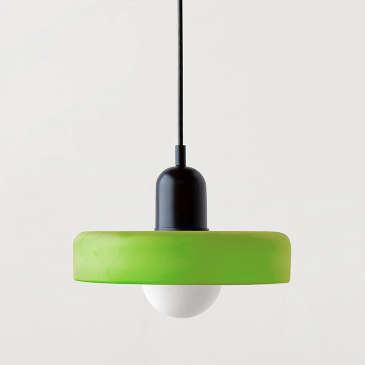 Färgad taklampa – Bauhausstil – Konstnärlig design