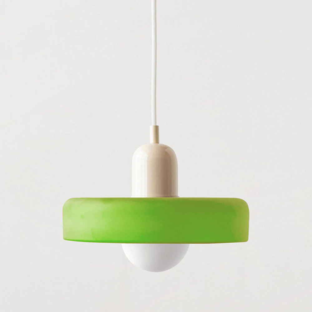 Färgad taklampa – Bauhausstil – Konstnärlig design