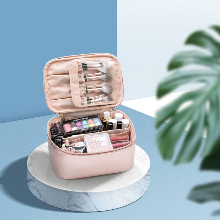 Portabel sminkorganizer med fack