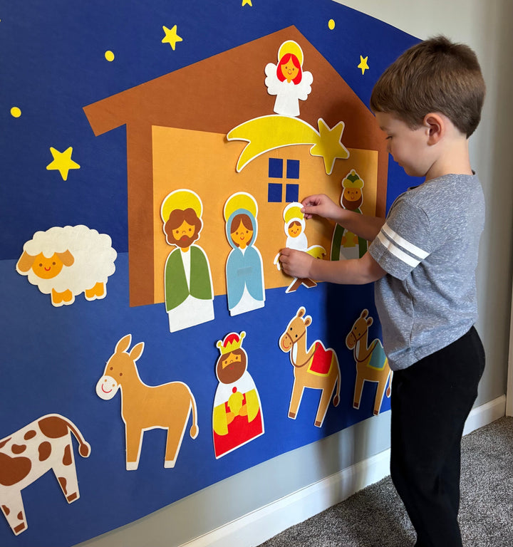 Julkrubba i filt för gemensam glädje och tradition – KinderKerst