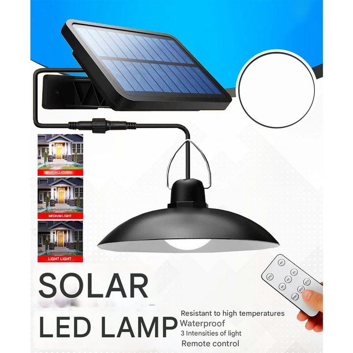 Trådlöst LED-lampset med solenergi och fjärrkontroll – TwinRay