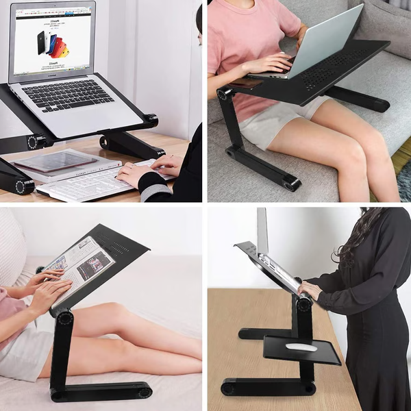 Ergonomiskt laptopstativ med 360° rotation – FlexStand