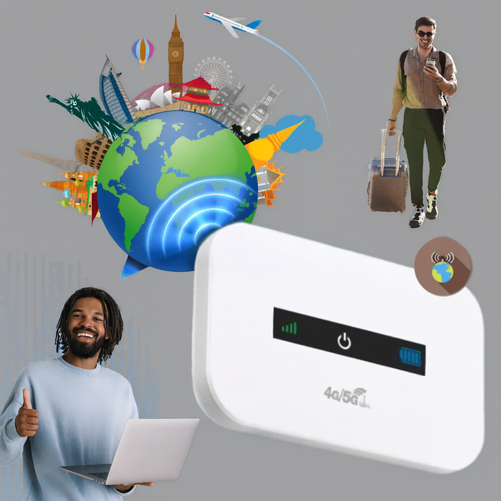 Bärbar Wi-Fi-router – Internetåtkomst när du är på språng