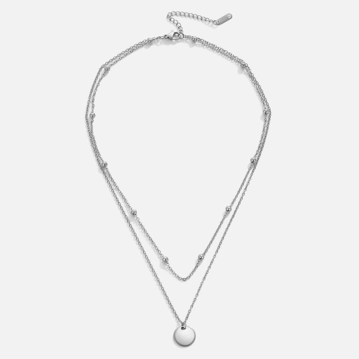 Elegant kort silverhalsband med förfinade länkar