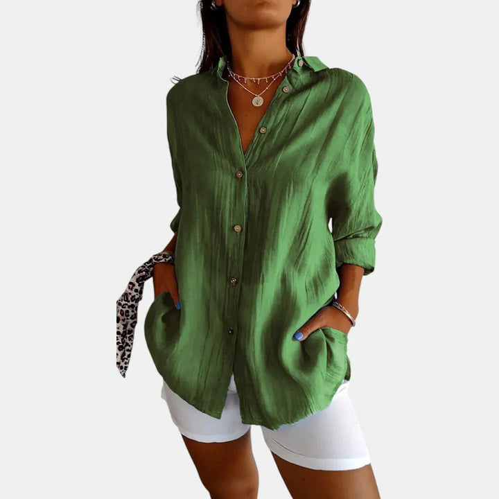 Eva stilfuld lang bluse