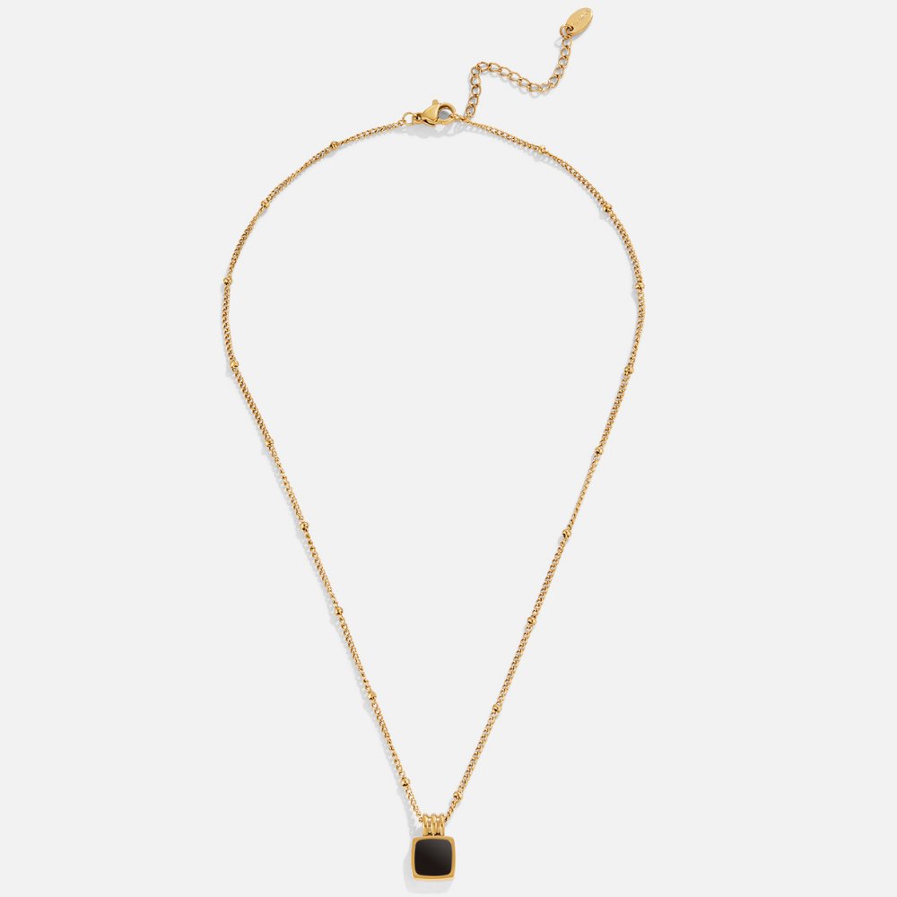 Lucia Svart Hängande Halsband