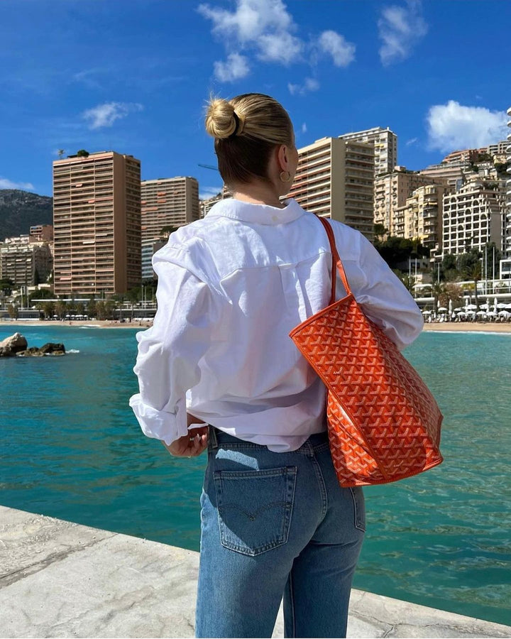 Lyxig shoppingväska | Elegant och rymlig | Bordeaux