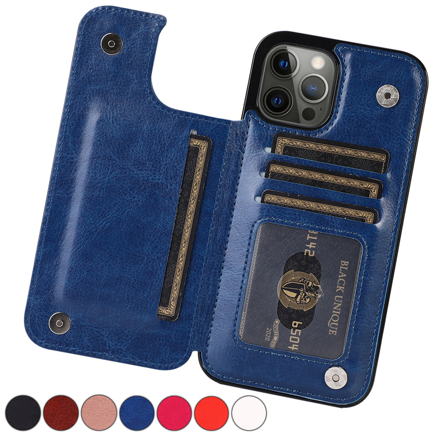 LeatherGuard | Elegant läderfodral med kortfack och magnetstängning | Vanero