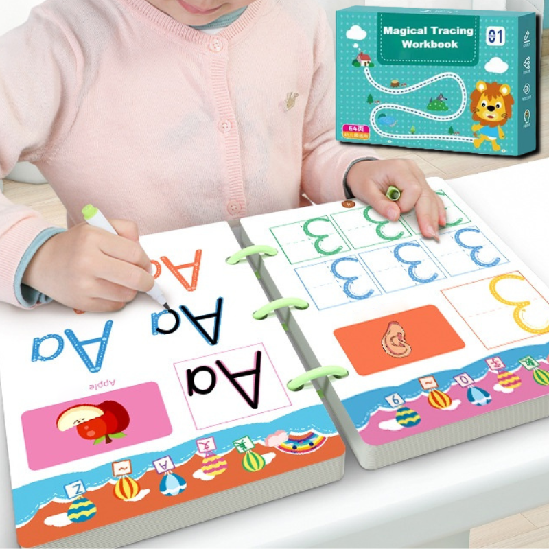 Set med återanvändbara skrivövningsböcker – Pip