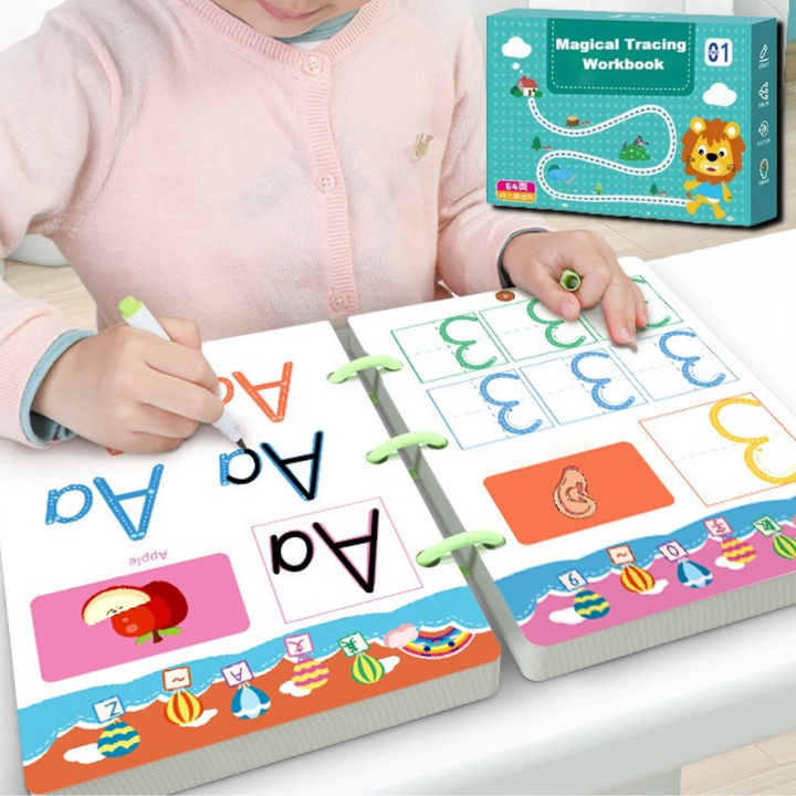 Set med återanvändbara skrivövningsböcker – Pip