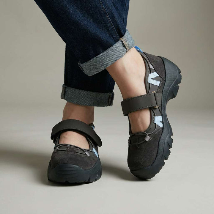 Sköna damslip-ons med kardborreband | Lätta slip-on-skor