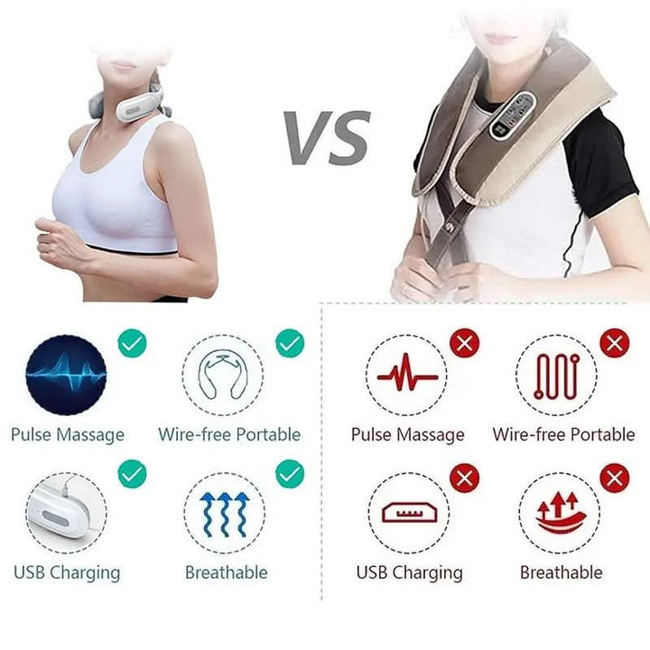 Luxe Nackmassagerare – 4-i-1 massageapparat med värme och vibration