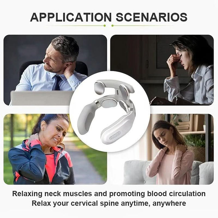 Luxe Nackmassagerare – 4-i-1 massageapparat med värme och vibration