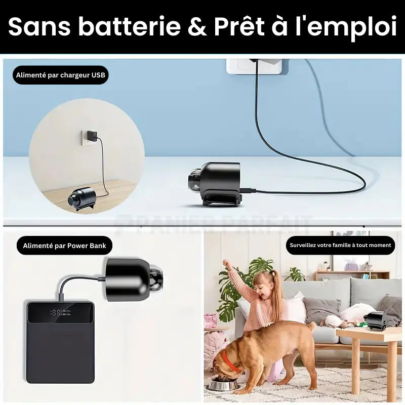 Trådlös mini-spionkamera - Säker HD-övervakning