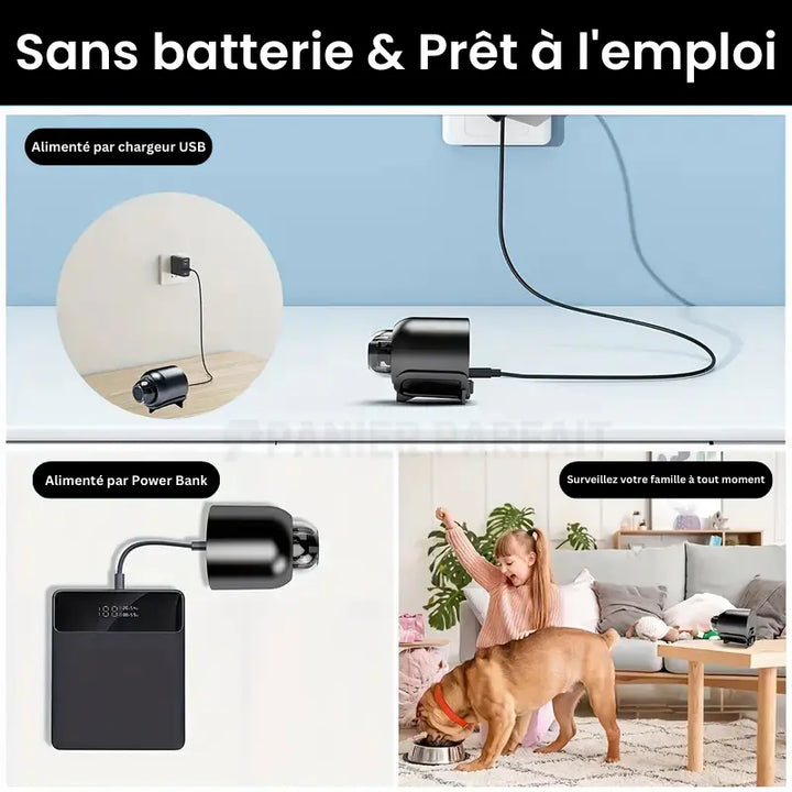 Trådlös mini-spionkamera - Säker HD-övervakning