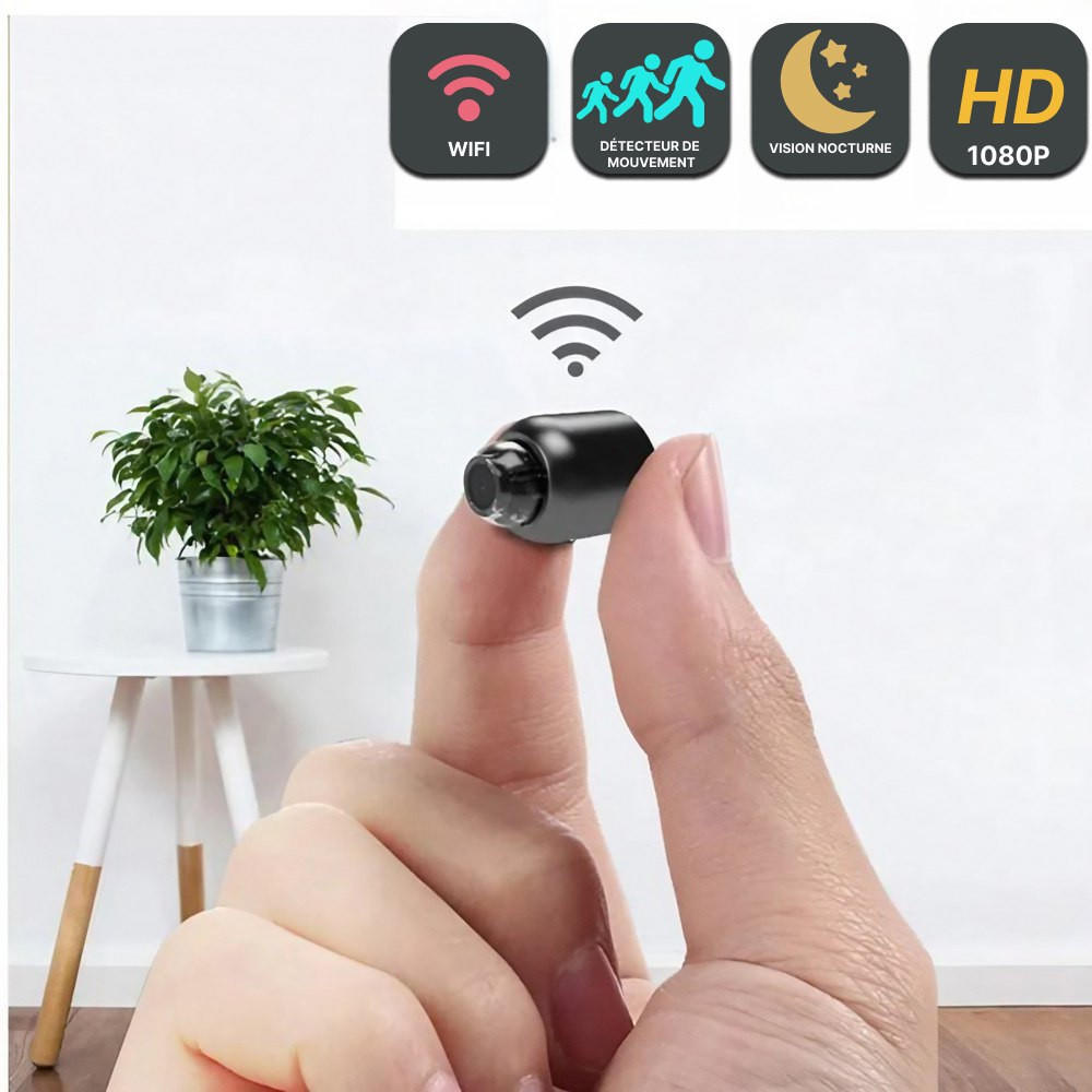 Trådlös mini-spionkamera - Säker HD-övervakning