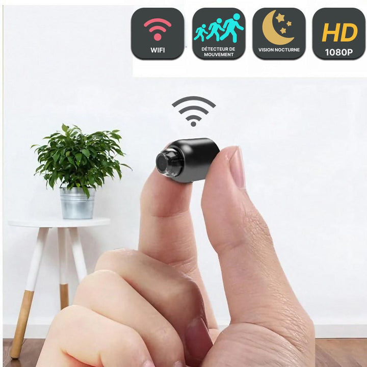 Trådlös mini-spionkamera - Säker HD-övervakning