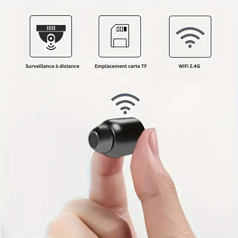 Trådlös mini-spionkamera - Säker HD-övervakning
