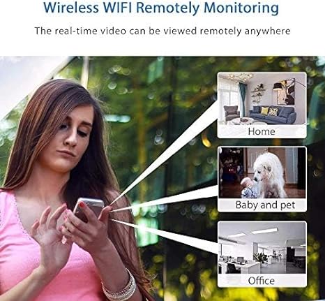Mini trådlös WiFi-säkerhetskamera 1080P – appstyrd för inomhus/utomhus