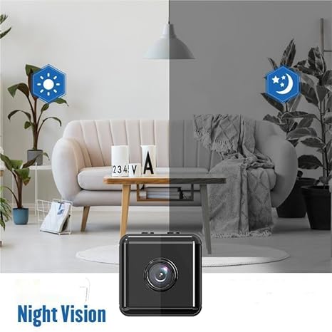 Mini trådlös WiFi-säkerhetskamera 1080P – appstyrd för inomhus/utomhus