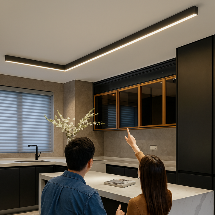 Modern LED-taklampa - energisnål design