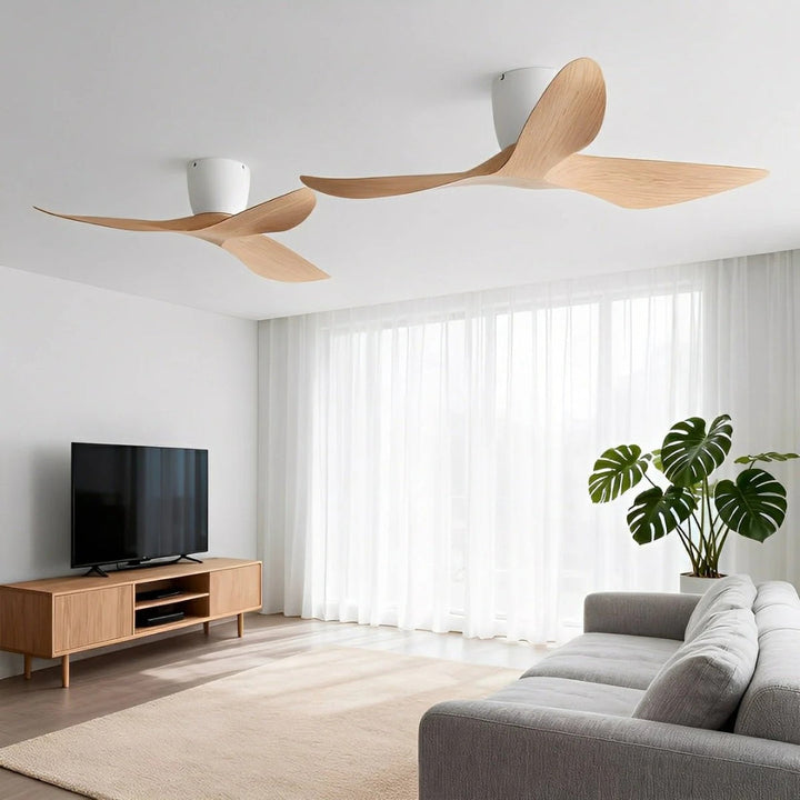 Nelvarn – Minimalistisk takfläkt med blad