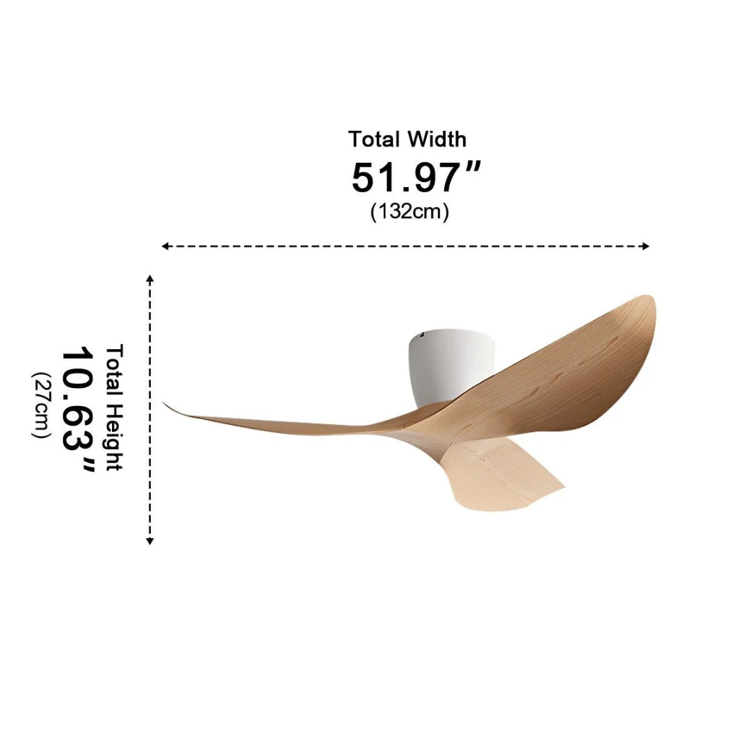 Nelvarn – Minimalistisk takfläkt med blad