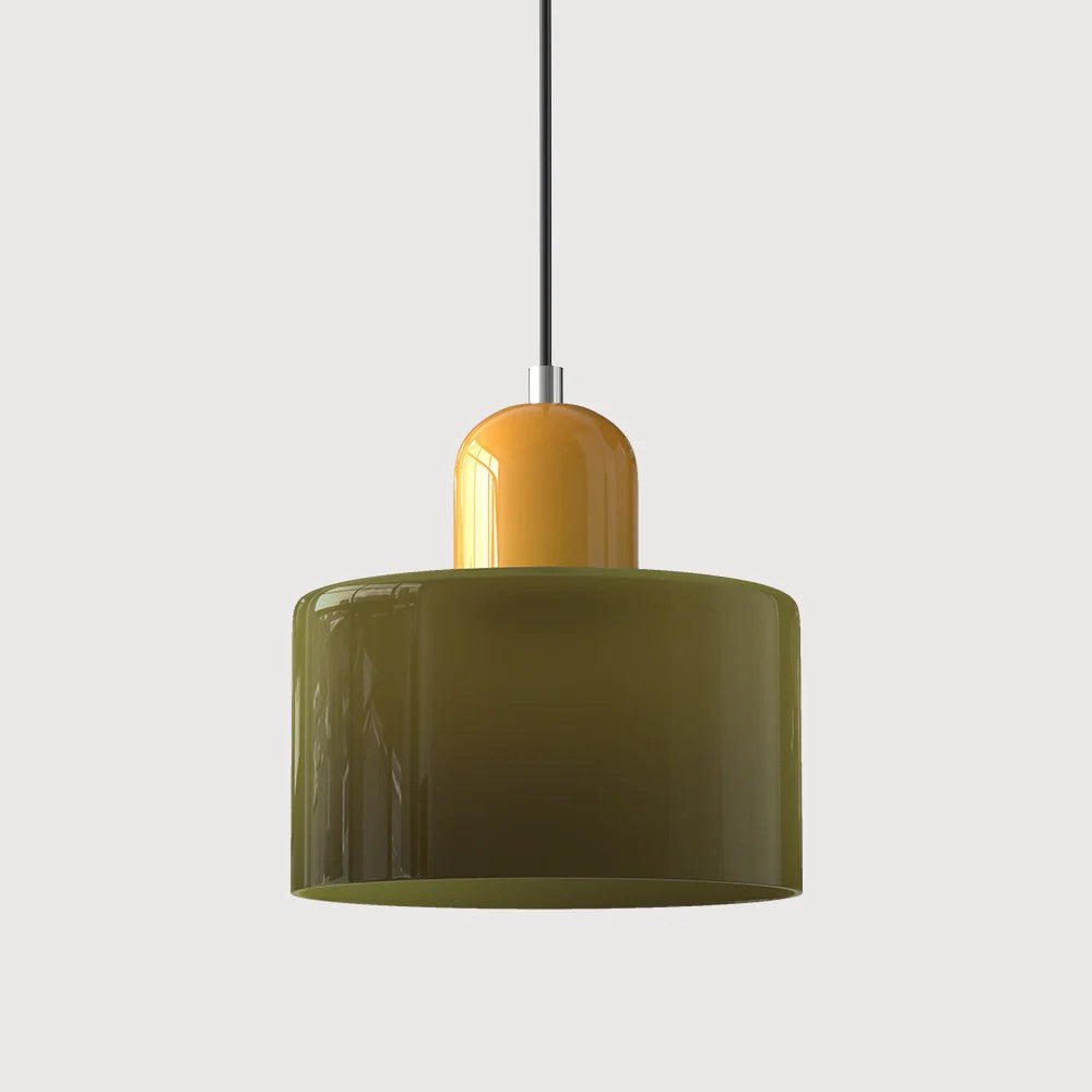 Modern taklampa i glas