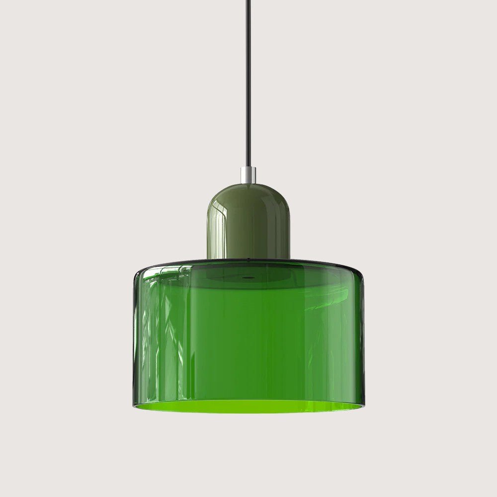 Modern taklampa i glas
