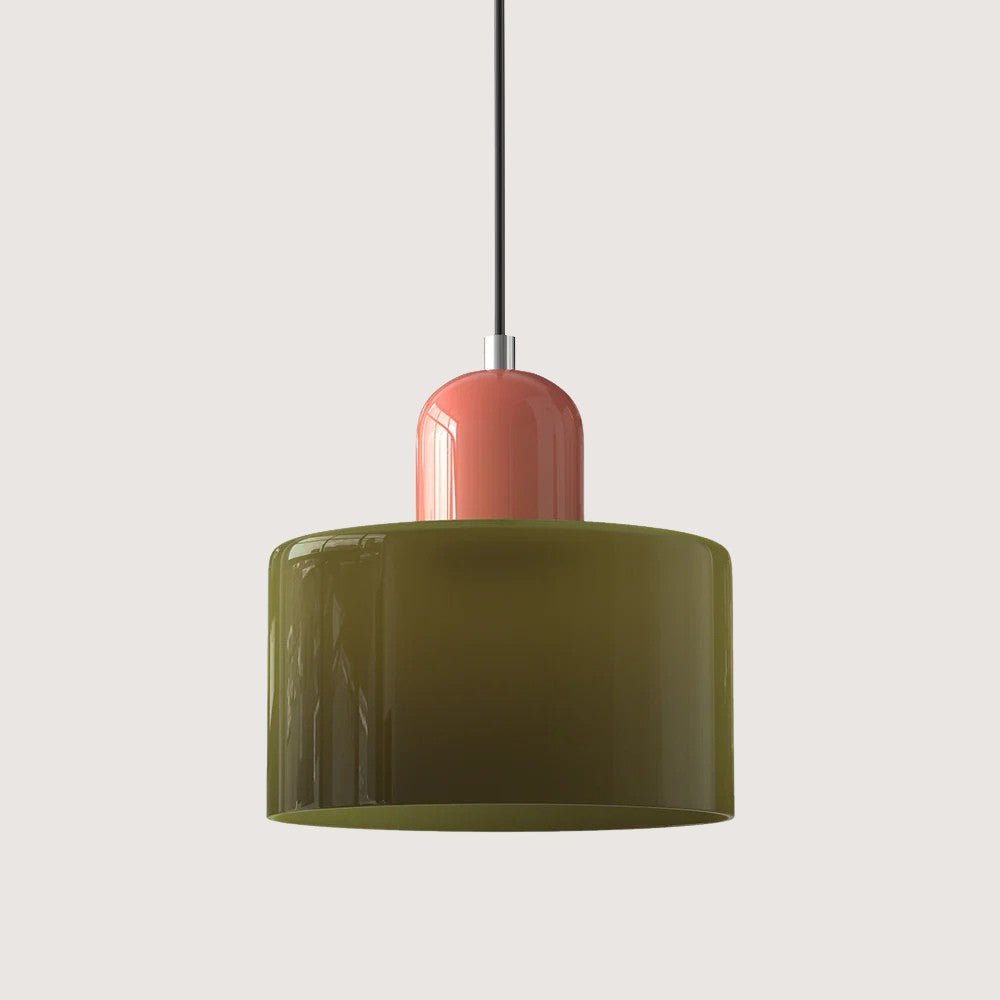 Modern taklampa i glas