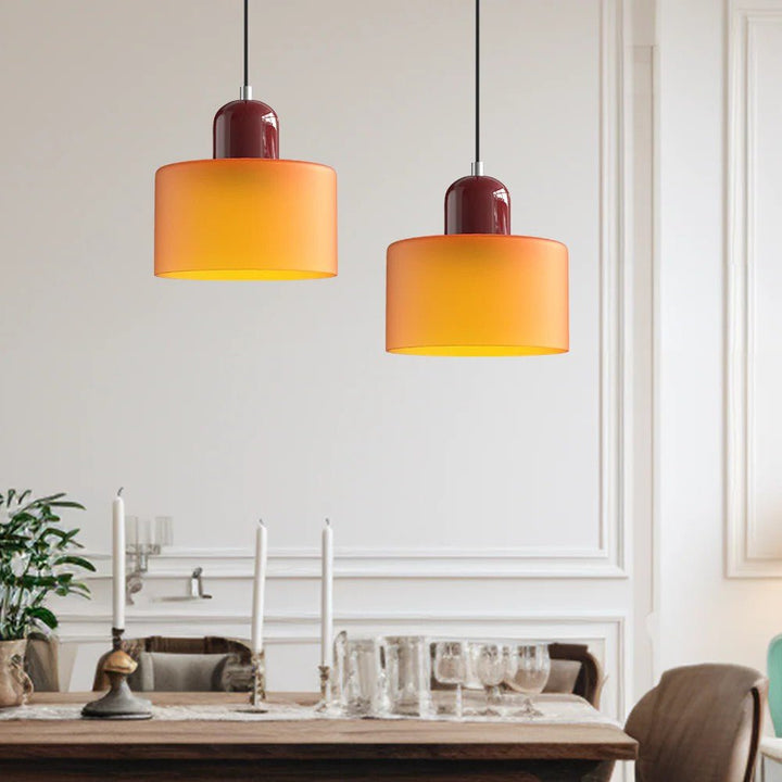 Modern taklampa i glas