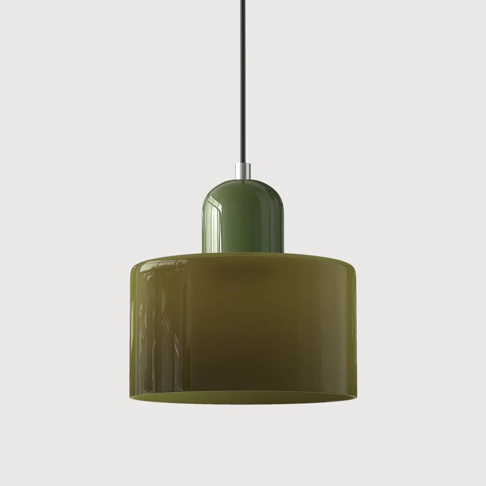 Modern taklampa i glas