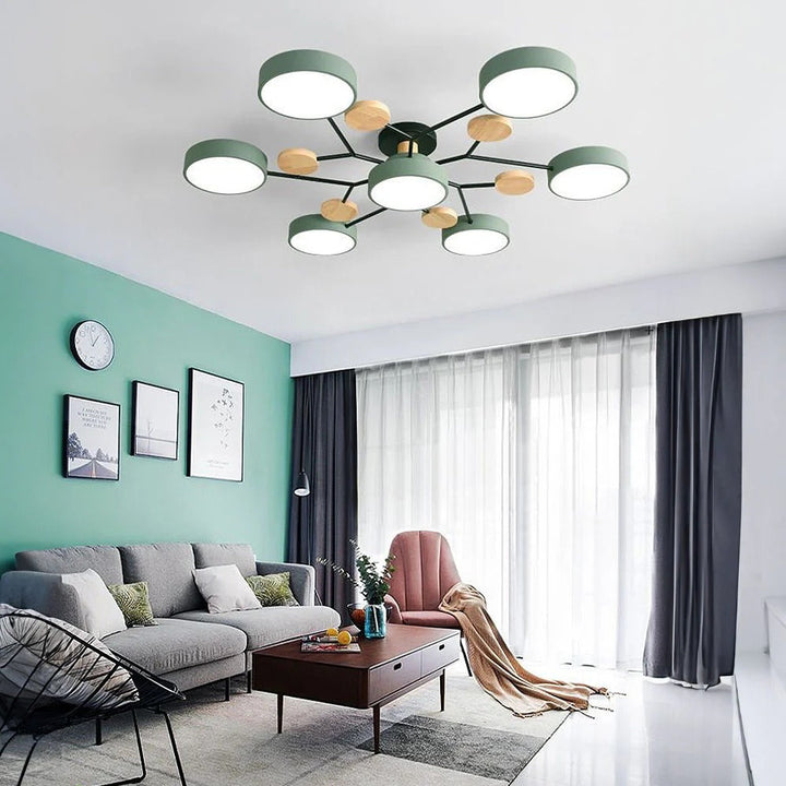 Modern LED-ljuskrona för vardagsrummet