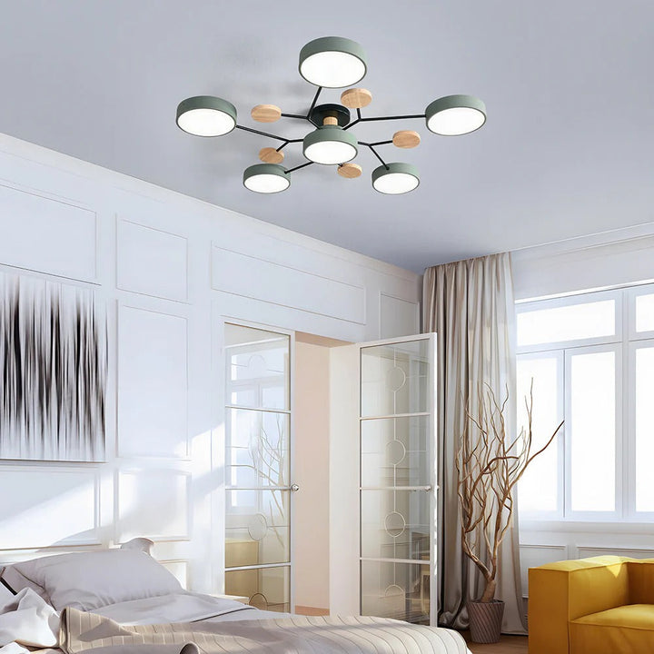 Modern LED-ljuskrona för vardagsrummet