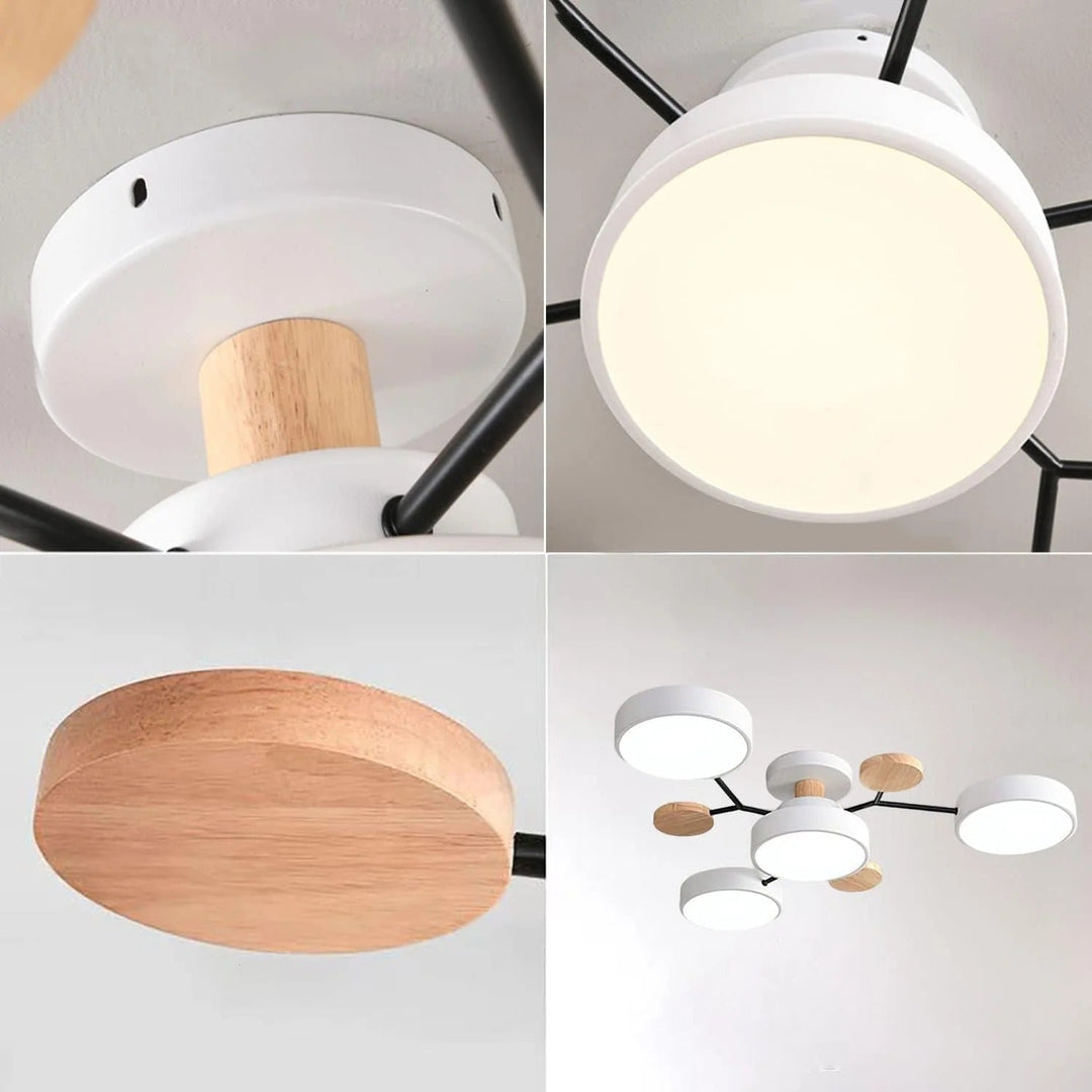 Modern LED-ljuskrona för vardagsrummet