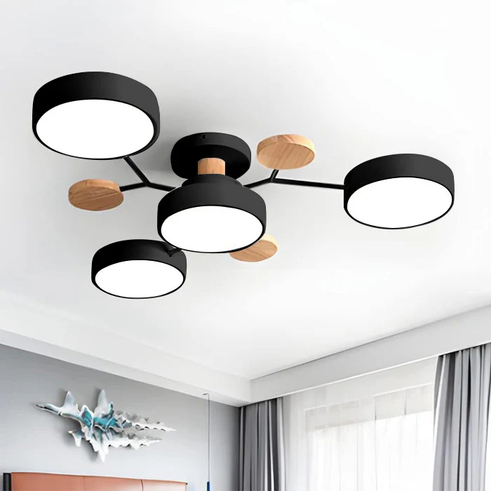 Modern LED-ljuskrona för vardagsrummet